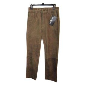 NWT NEW TDC Tan Suede Jean Pant SZ 8